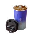 thumbnail image 2 of Copa De Agua Taza de café de 510 ml, taza de coche de medición de temperatura inteligente LCD HD (azul degradado) Libre de BPA, 2 of 7