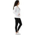 thumbnail image 4 of Women’s Lightweight Cotton Blend Zip Up Hoodie Jacket White Large, 4 of 9