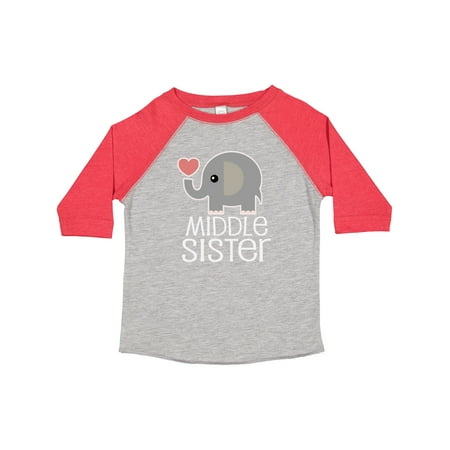 

Inktastic Middle Sister Outfit Gift Toddler Toddler Girl T-Shirt