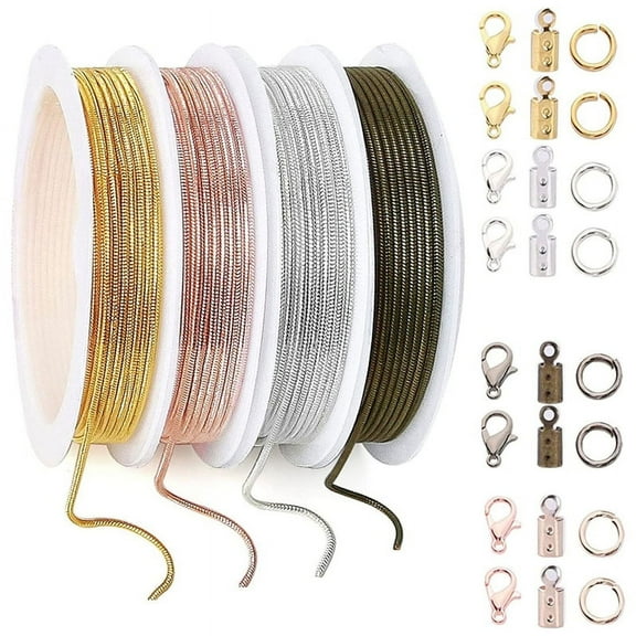ZPAQI 39.37 Feet Necklace Chains 1.2mm Jewelry Making Chains for DIY Jewelry Making