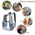 thumbnail image 4 of FKELYI Clear Backpacks for Elementary Student 17 Inch Schoolbag Musical Note Blue Axolotl Print Transprent School Bookbag Boys Casual Daypack Girls Travel Bags, 4 of 7