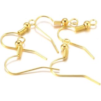 Mod-ish Grade 1 Titanium French Hook Ear Wires - Hypoallergenic, Allergy Free - 24 Pieces (12 Pairs)
