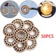 thumbnail image 4 of 50 piezas de sin terminar, , fabricación de joyas, rebanadas de en , manualidades, accesorios de joyería DIY, 50x50mm Soledad Piezas de madera, 4 of 10