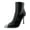 Black, variant on INC Womens Rohese Animal Print Faux Leather Ankle Boots