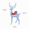 thumbnail image 2 of Fraser Hill Farm Prelit LED Iridescent Reindeer Holiday Decoration, 6-Ft, FFCHLED072-RD1-IRD, 2 of 15