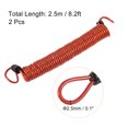 thumbnail image 2 of Uxcell 0.1'' x 8.2ft Security Steel Cable Lock Wire Rope Steel Red 2Pcs, 2 of 5