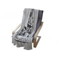 thumbnail image 4 of Skeleton Soft Flannel Fleece Throw Blanket, Vintage Themed Halloween Riding Motorcycle with Hat, Cozy Plush for Indoor and Outdoor Use, 50" x 60", Pale Grey Charcoal Grey, by Ambesonne, 4 of 6