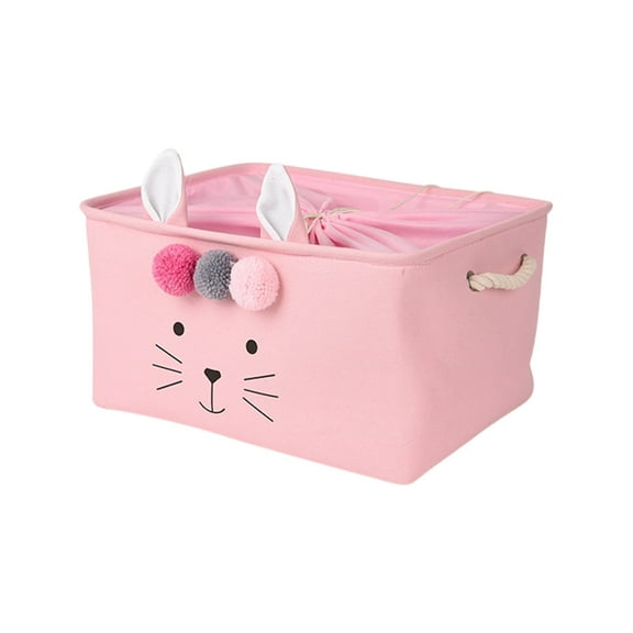 Sktrjpolfis Non Woven Clothes Storage Bag Bunny Face Fabric Organizer for Wardrobe Underwear Storage