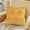 Yellow 15.74*15.74in, variant on HOARBOEG Thanksgiving Pillow Cover 18x18 or 16x16 Inch - Maple Leaf Pattern Decorative Pillow Case with Zipper for Seasonal Home, Sofa, and Fall Autumn Decor