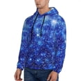 thumbnail image 2 of Bingfone Blurred Star Snow Christmas Men'S Drawstring Hoodie Long Sleeve Pocket Sweatshirts-4x-Large, 2 of 9
