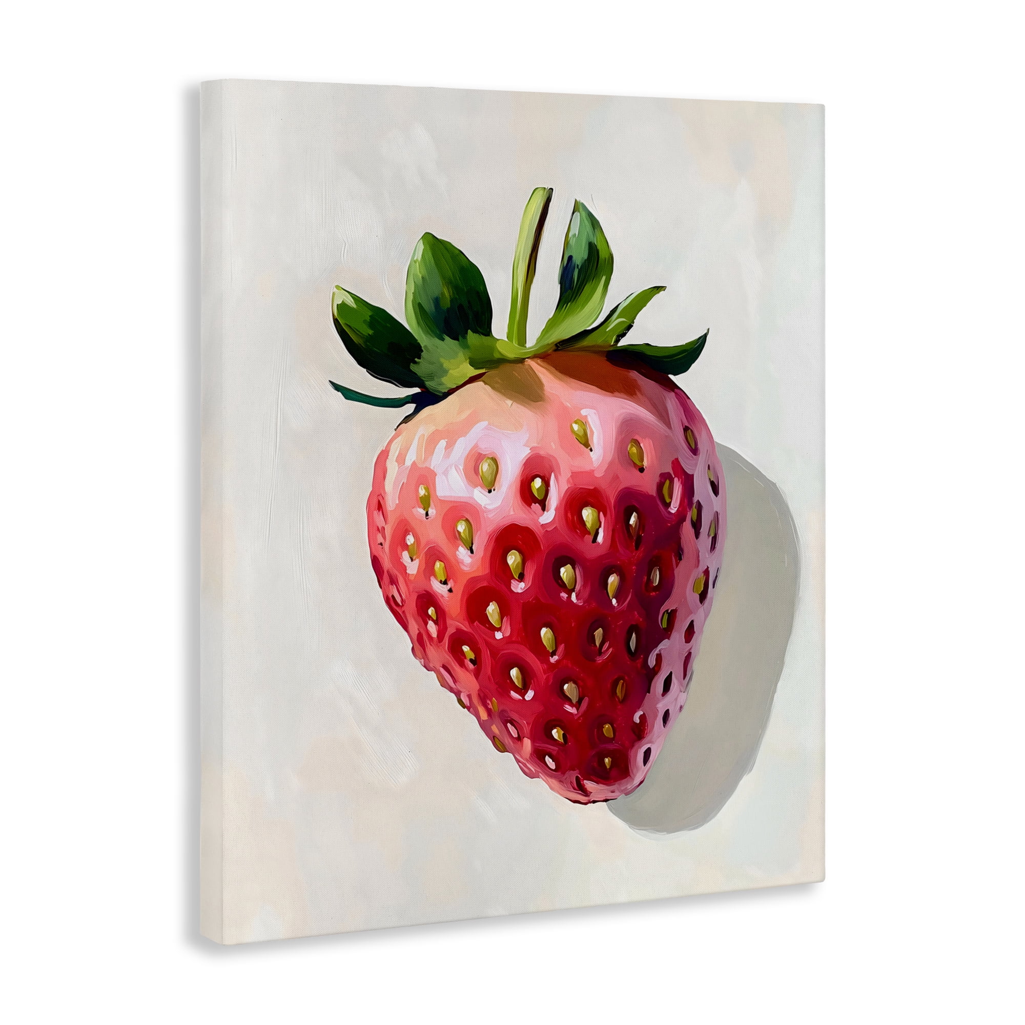 Stupell Industries Juicy Shine Strawberry Canvas Wall Art, design by The Prints Vibe
