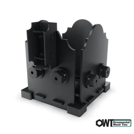 Ozco Ornamental Wood Ties 6 X6 Post Base Kit 2 X4 Saddle In
