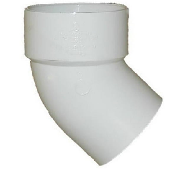 Genova Products 62730 3 in. PVC DWV 45 Degree Schedule 30 Street Elbow