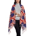thumbnail image 7 of America British Flag Winter Scarfs for Women Pashmina Shawls Wraps for Evening Dresses Large Warm Soft Scarves, 7 of 7