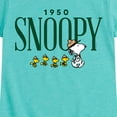 thumbnail image 3 of Peanuts - 1950's Camper Snoopy - Toddler And Youth Girls Short Sleeve Graphic T-Shirt, 3 of 6