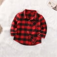 thumbnail image 5 of Genuiskids Baby Girl Cotton Plaid Shirt Kids Red Plaid Blouse Baby Girl Autumn Tops Toddler Casual Blouse 1-7T, 5 of 9