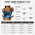 thumbnail image 5 of Rateoe Celestial Ram Night Sky Print Womens' Sports Bras Scoop Neck Sports Vest- Padded U Back Seamless High Impact Support-X-Large, 5 of 8