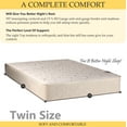 thumbnail image 5 of GOWTUN, 10-Inch medium plush Tight top Innerspring Mattress And 8-Inch Fully Assembled Wood Boxspring/Foundation Set, Twin Size, 5 of 7