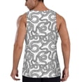 thumbnail image 3 of Xecao Snake Men's Tank Top Workout Quick Dry Sleeveless Gym Jogging Muscle Shirts Summer Swim Beach Tops, 3 of 9
