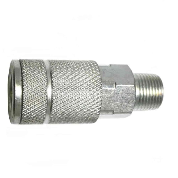 3/8" Automotive Steel Coupler x 3/8" Male NPT