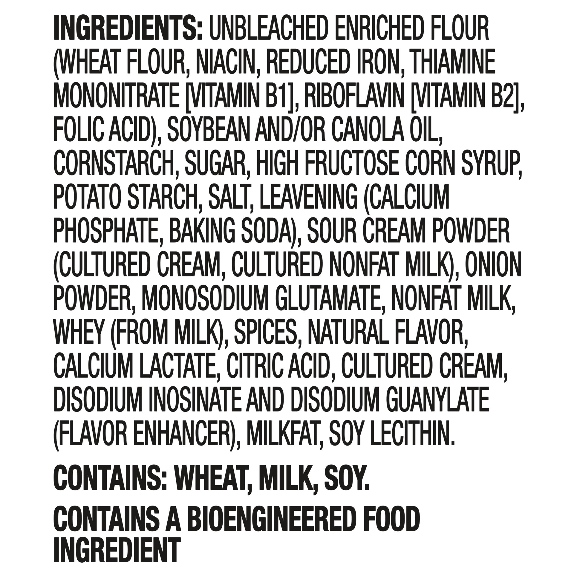 RITZ Toasted Chips Sour Cream and Onion Crackers, Party Snacks, 8.1 oz