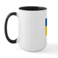 thumbnail image 2 of CafePress - National Flag Of Ukraine High Quality Mugs - 15 oz Ceramic Large White Novelty Mug, 2 of 4