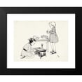 thumbnail image 2 of Miep de Feijter 18x14 Black Modern Framed Museum Art Print Titled - Two Girls Playing with a Toy Stove (1935), 2 of 5