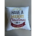 thumbnail image 2 of Christmas Pillow Cover, New Year Pillow Cover, Holiday Greeting Square Decorative Pillowcase, 2 of 5