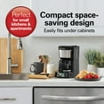 thumbnail image 3 of Hamilton Beach Front Fill 5-Cup Programmable Drip Coffee Maker Machine with Glass Coffee Pot, Cafetera, Black, 3 of 11