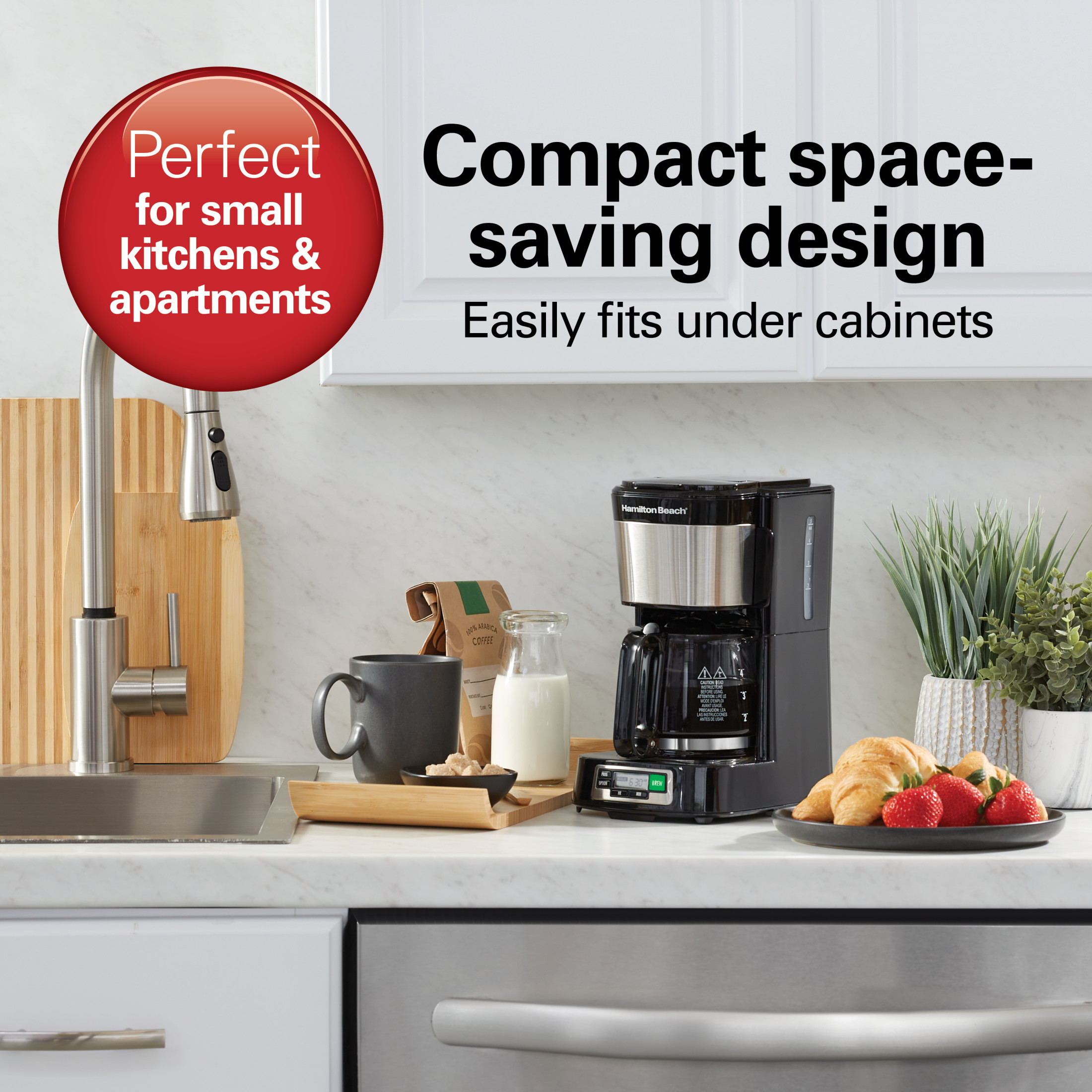 Hamilton Beach Front Fill 5-Cup Programmable Drip Coffee Maker photo 2