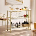 thumbnail image 6 of ZHOUB 3-Tier Home Bar Wine Rack Table with Glass Holder, Transform Your Home into a Cozy Tavern for a More Enjoyable Wine-Tasting Experience!, 6 of 7
