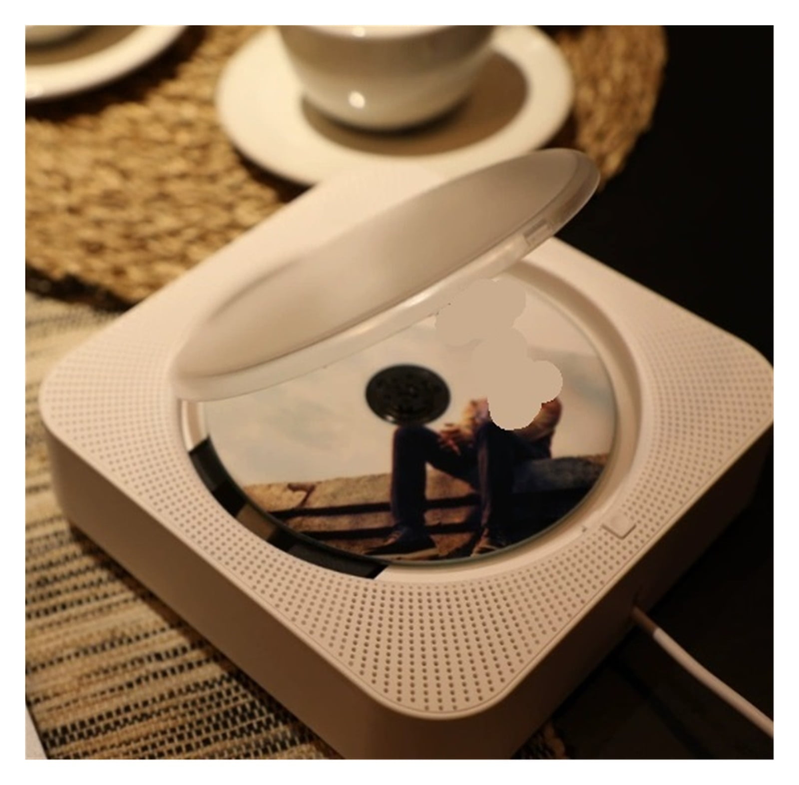 CD Player KC-718 Portable Multifunction CD VCD Stereo DVD Player Support CD/Bluetooth Speaker ,Multi-Functional