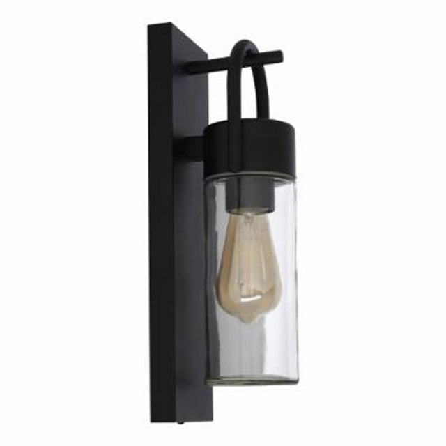 lámpara de pared para exterior incandescente 38 x 11.2 x 12.5 cm negro