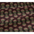 thumbnail image 5 of oneOone Viscose Jersey Fabric Leaves & Floral Block Print Sewing Fabric BTY 60 Inch Wide, 5 of 5
