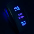 thumbnail image 4 of MCSADVENTURES Blue Plug and Play Vertical Rocker Turn Signal Kit for 15-18 RZR - blue backlight amber/amber, 4 of 5