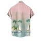 thumbnail image 4 of Blusa y camisa de manga corta con cuello vuelto para hombre, estilo casual, con cuello estampado, manga corta, botones, moda, cárdigan con bolsillo, blusa de poliéster para hombre, 4 of 4