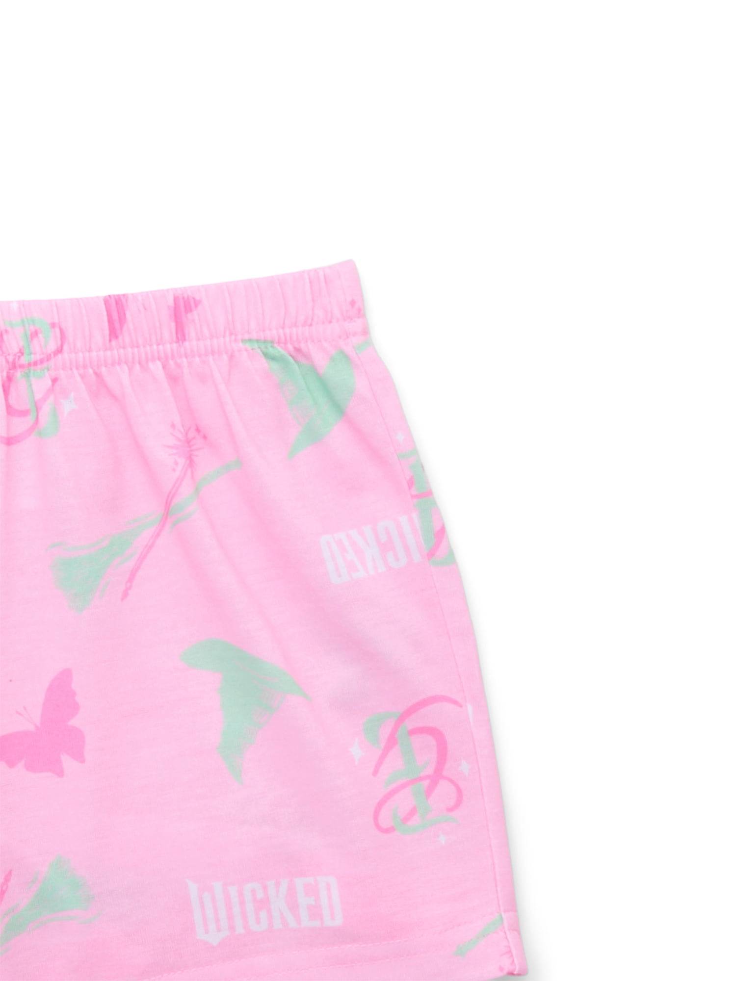 Wicked Girls' Tee and Shorts Pajama Set, 2-Piece, Sizes 4-12