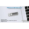 thumbnail image 4 of 6 Swivel USB Flash Drives Pack, 8GB - Pocket size, Long Data Retention - White, 4 of 5