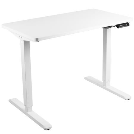 Vivo Electric 43 X 24 Stand Up Desk White Table Top White