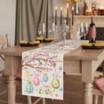 thumbnail image 2 of Table Runners 90 Inches Long Dress Scarves, Easter Eggs Farmhouse Coffee/Dining/Kitchen Table Runner for Living Room, Spring Watercolor Bunny Flower on Linen 13x90 Inch, 2 of 9