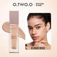 thumbnail image 2 of O.TWO.O HC004 Full Coverage Foundation – Oil-Control Waterproof Matte Vegan Liquid Makeup, Nude Beige, 2 of 13