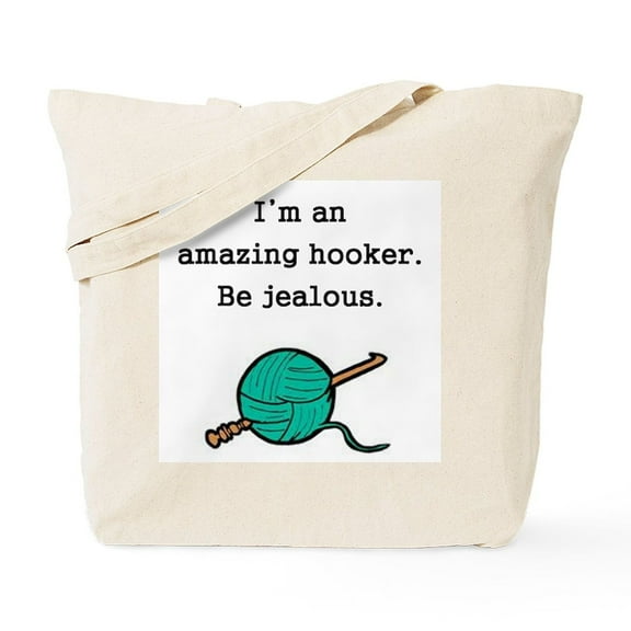 CafePress - Amazing Hooker Tote Bag - Unisex Canvas Tote Bag, Beige, 1-Piece