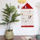thumbnail image 1 of Decoración navideña, adornos navideños, regalos navideños, calendario de adviento navideño con 24 bolsillos, bolsa para colgar en la pared, decoración para el hogar, cuenta regresiva navideña, fundas, 1 of 6