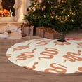 thumbnail image 6 of Rateoe Hand Drawn Snake Print Christmas Tree Skirt 30" for Xmas Holiday New Year Party Circle Tree Mat Ornaments Decoration, 6 of 7
