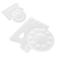 thumbnail image 3 of Plastic Paint Pallets, Rectangle 2pcs Circular Paint Tray Palettes  For DIY Art For Painting, 3 of 8