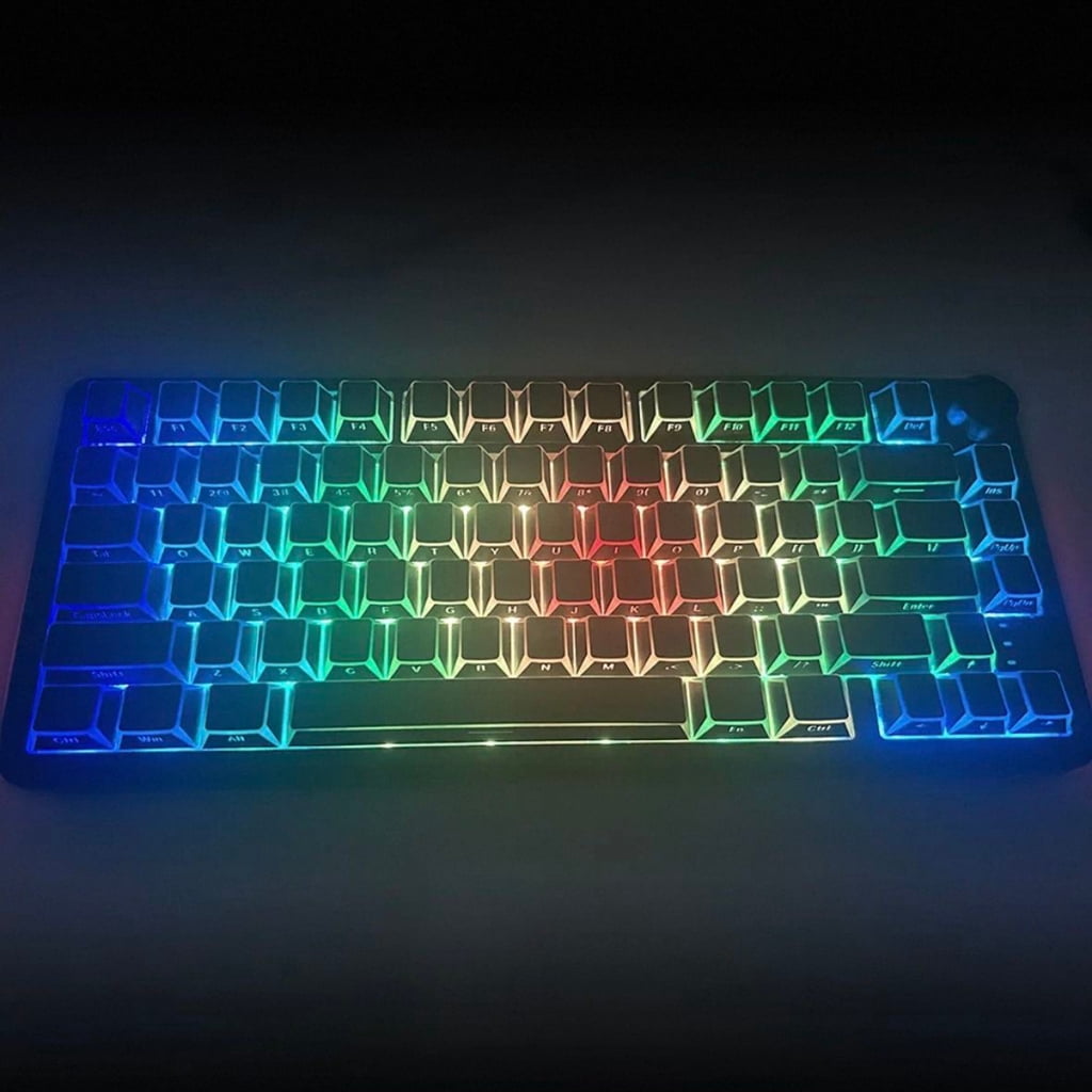 137Pieces PBT Keycaps Side Print For 61 To 108 Keys Mechanical Keyboard Double Shot Construction