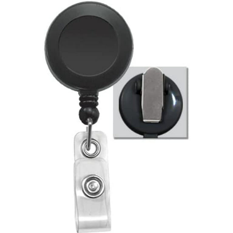 Bulk 100 Pack Black Badge Reels with Extra Tight Pinch Alligator