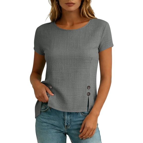 ByworldtasicNo Boundaries Casual Blouses for Women Short Sleeve Cute Tops Dressy Cute Trendy 2026 Basic T Shirt
