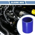 thumbnail image 2 of Unique Bargains 1 Pcs 57mm 2.24" ID 76mm 2.99" Length 0° Blue Car Silicone Hose, 2 of 7