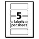 Avery 05436 Imprimer Ou Écrire des Étiquettes Amovibles à Usages Multiples- 1 x 3-Blanc- 250/Pack – image 3 sur 4